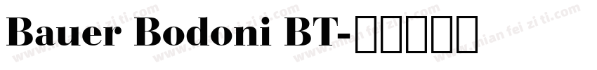 Bauer Bodoni BT字体转换